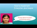 How to implement Enterprise Java Bean simple Mathematical operation