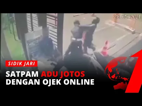 Berawal Dari Adu Mulut, Satpam adu Jotos Dengan Ojol