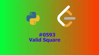 No Sound Leetcode 593 Valid Square