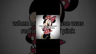 When minnie mouse was red instead of pink