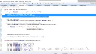 Java8 Comparator Interface Java8 Comparable interface