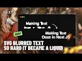 Melting Next JS Text Into Gooey Liquid Mercury Blobs With SVG and GSAP Animation