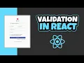 Form Validation in React JS Complete JavaScript Validation 2020