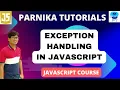 Error Handling in JavaScript Exception Handling in JavaScript JavaScript Course for Beginners