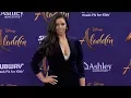 Miranda May Aladdin World Premiere Purple Carpet