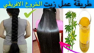 اصنع بنفسك في البيت زيت الخروع الافريقي الاصلي لتطويل الشعر How To Make Castor Oil At Home 