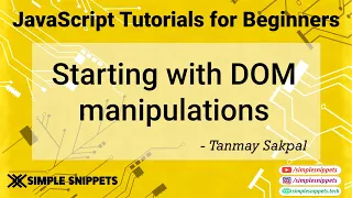 20 - Events in JavaScript getElementById in JavaScript JavaScript Programming for beginners