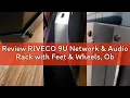 Review RIVECO 9U Network Rack with Feet Wheels Obtuse Angel Server Rack Cabinet Rolling