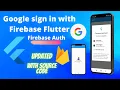 login with google flutter firebase google signIn usign firebase auth firebase tutorial