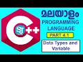 Data types and Variables in C programming language part 2 Malayalam C Programming Language
