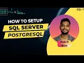 How to setup SQL Server PostgreSQL pgAdmin In Tamil SQL-1 Explained We Data