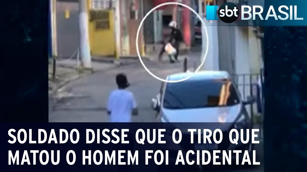 Vídeo mostra policial atirando em homem rendido, em São Paulo | SBT Brasil (06/11/23)