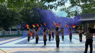 semaphore dance smkn 2 tanjung juara 1 pada tabalong scout festival iv