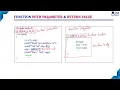 Function with Parameter with Return value Function Categories Lec 97 C Programming Tutorials