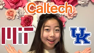 COLLEGE DECISION REACTIONS 2021 PT 1 CALTECH HARDEST SCHOOL TO GET INTO MIT UK MINA RYUMAE