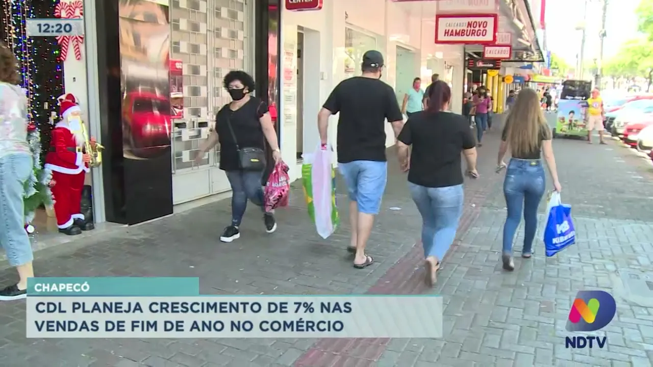 CDL Chapecó planeja crescimento de 7% nas vendas de fim de ano no comércio em 2021
