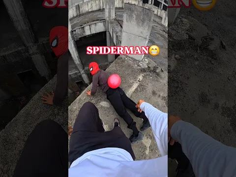 how many balloons i popped ?   #parkour #spiderman #spidermanparkour #delhikaspiderman #balloons