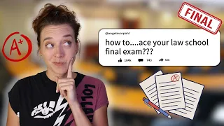 The Secrets to Studying for Law School Finals
