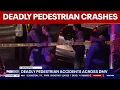 3 pedestrians killed in separate crashes across DC region