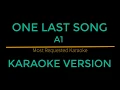 Download Lagu One Last Song - A1 (Karaoke Version) MP3