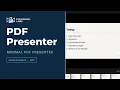 PDF Presenter a minimal open-source PDF presenter now with slide transitions