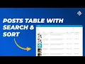 Posts Table with Search Sort A Free Table Plugin From Barn2