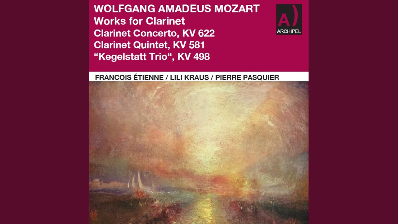 Trio in E-Flat Major, K. 498 "Kegelstatt" (Version for Clarinet, Viola & Piano) : I. Andante Trio in E-Flat Major, K. 498 "Kegelstatt" (Version for Clarinet, Viola & Piano) : I. Andante