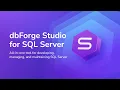 Powerful SQL Manager Tool IDE for MS SQL Server Databases - dbForge Studio for SQL Server