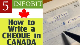 How to write a Cheque in Canada l INFOBITS 5 l English