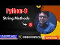 Learn Python Programming Class 9 String Methods Convolution Educare PK Das AC Sir