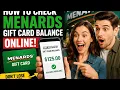 How to check Menards gift card balance online