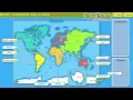 Label the continents and oceans of the world