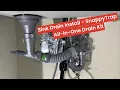 How To Install a Kitchen Sink Drain - Easy SnappyTrap All-in-One Drain Kit wall drain pipe fix