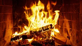 Cozy Fireplace 24 HOURS Relaxing Fireplace with Burning Logs and Crackling Fire Sounds