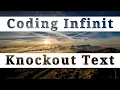 Knockout text Effect pure css