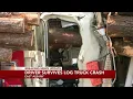 Crews respond to serious log truck crash in Albany