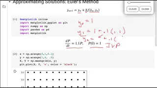 Calculus with Python Differential Equations and Euler s Method