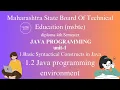 Java Programming Environment Java Programming Unit 1 - Lecture 2 K-Scheme Enlight India