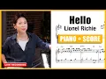 Download Lagu Hello (Lionel Richie) Emotional Piano \u0026 Sheet Music by Sangah Noona
