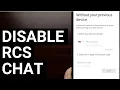 Fix SMS MMS Issues by Disabling RCS Chat Features When Switching Android Phones