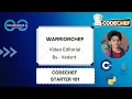 WARRIORCHEF Starters 101 CodeChef DCC NIT-A