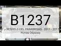 DTC B1237 F y DESHELO DEL PARABRISAS - 2011