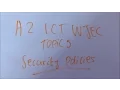 Security Policies - A2 ICT WJEC Revision