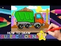 How to Draw a Dump Truck for Kids Construction Vehicle Coloring Pages How to Draw for Kids