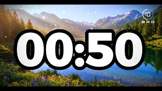 50 Second Timer Peaceful Nature Countdown for Focus Productivity Bro Timers