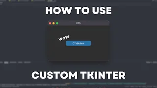 How to use Custom Tkinter Python
