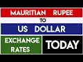 Mauritian Rupee to US Dollar Currency Exchange Rates Today 15 September 2025