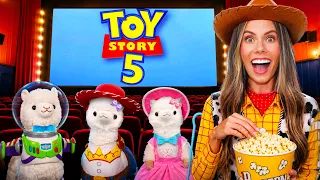 I TOOK MY LLAMAS to TOY STORY 5! *HUGE MOVIE NIGHT*