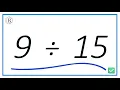 9 Divided by 15 9 15 Using Long Division - Step-by-Step Tutorial