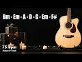 Download Lagu Lost in Your Eyes B Minor Acoustic Guitar Backing Track Romantic 113